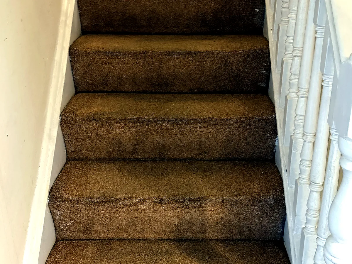 Real stairs cleaning photo
