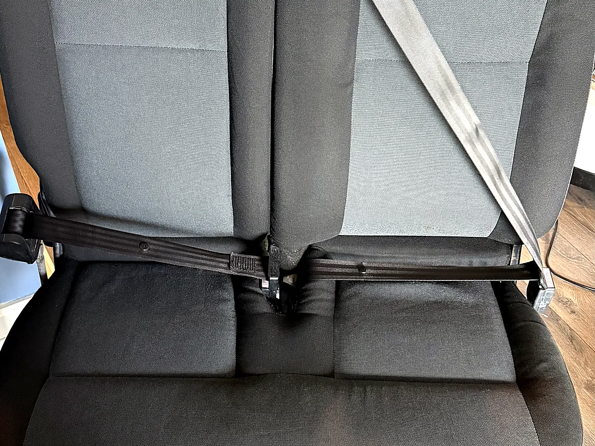 Fabric seating after professional cleaning